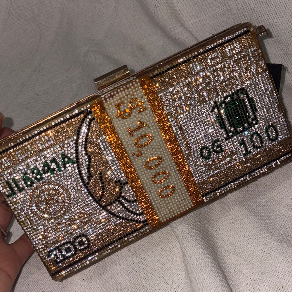 Luxury Gold and Silver Clutch Bag